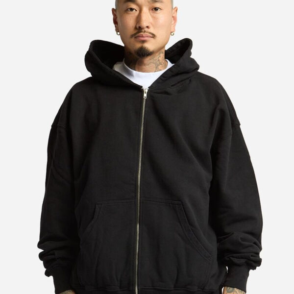 Unisex Max Heavy Garment-Dyed Full-Zip Hoodie Sweatshirt Thumbnail