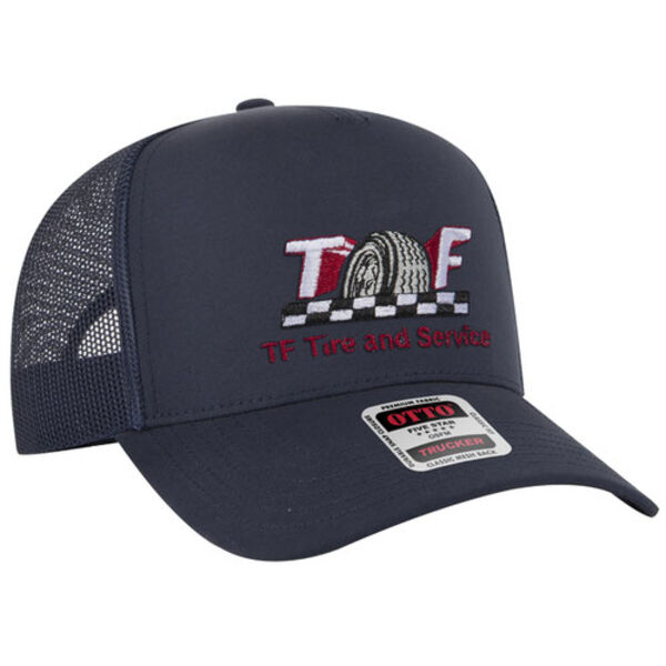 OTTO CAP® 5 Panel Mid Profile Mesh Back Trucker Hat Thumbnail
