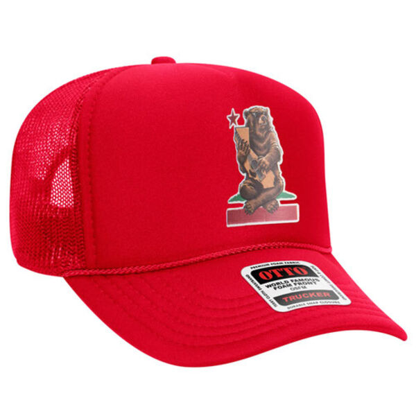 OTTO CAP® 5 Panel Mid Profile Mesh Back Trucker Hat Thumbnail
